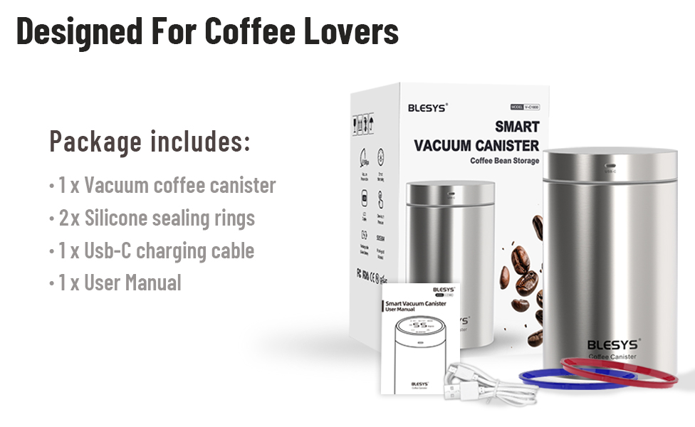 smart vacuum coffee canister