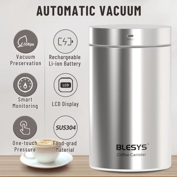 Smart Vacuum Coffee Canister - Image 5