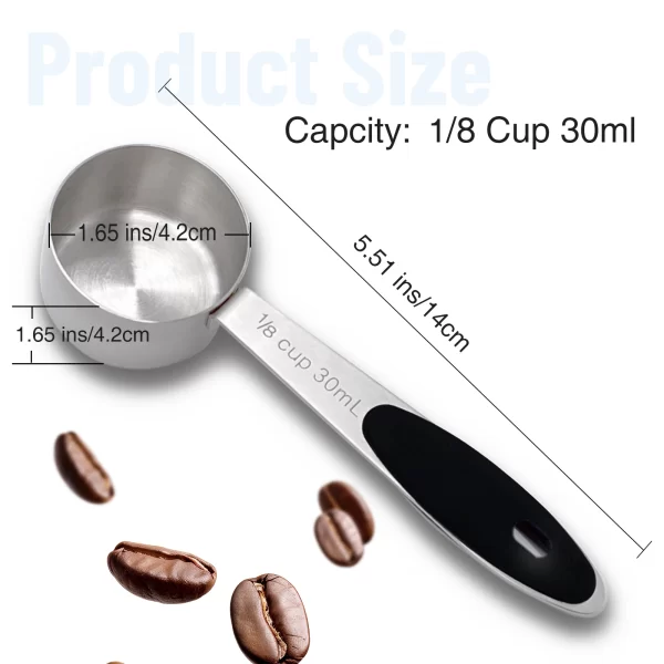 Stainless Steel Coffee Measuring Scoops - Image 3